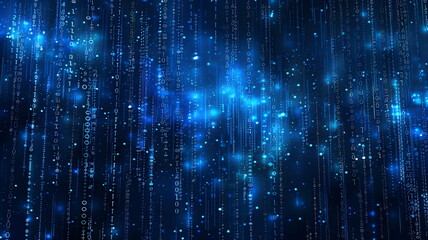 Digital Data Stream Cybersecurity Concept Technology Background Encryption