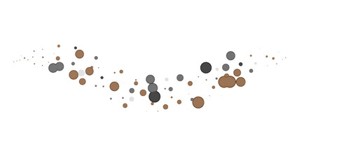 Multicolored paper confetti on transparent background. Realistic confetti flying. Colorful scattered items to holiday decorations.