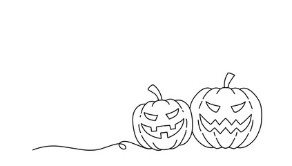 Helloween icon with line art. Helloween celebration symbol. Hellowen icon for background.	