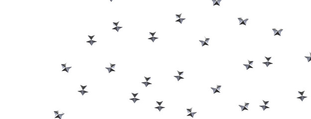 A Shower of Celestial Beauty: 3D Gold Stars Rain Illustration Bedazzles