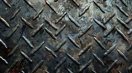 High resolution textured steel plate background