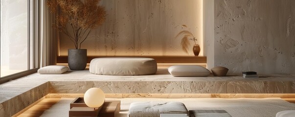 Nordic design with clean lines, neutral tones, minimalistic, digital rendering