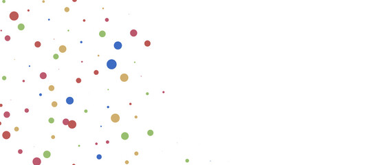 Sunburst and colorful confetti background frame illustration