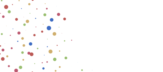 Sunburst and colorful confetti background frame illustration
