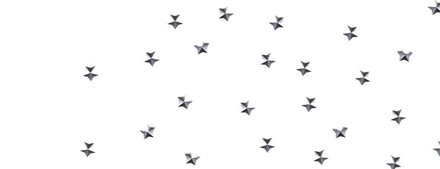 XMAS Stars - Festive christmas card. Isolated illustration white background. -