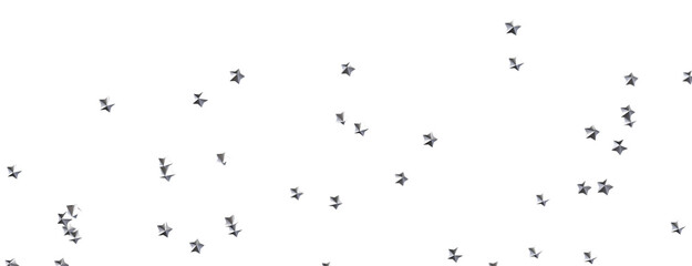 Twinkling Yuletide Skies: Breathtaking 3D Illustration of Falling Christmas Starlights