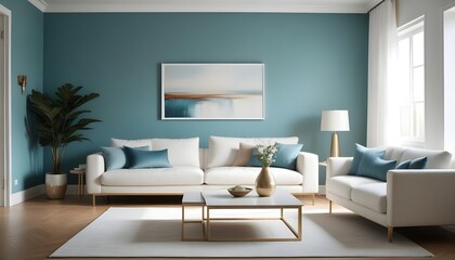 white and gold theme modern interior