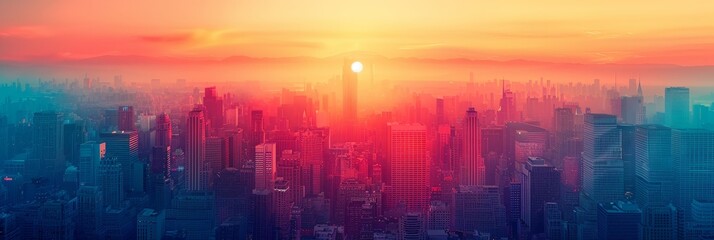 Fototapeta premium Abstract background illustration in the style of the 70s