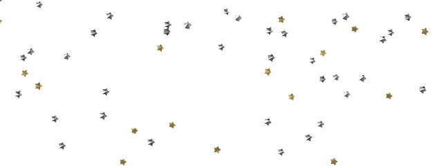 XMAS Stars - stars. Confetti celebration, Falling golden abstract decoration for party, birthday celebrate,