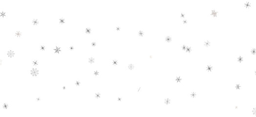 Winter Flurry: Mesmeric 3D Illustration Depicting Descending Festive Snowflakes