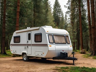 camping in the mountains