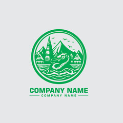 A historical landmark from the old town reimagined in a digital style A silhouette of the old town skyline with a modern twist: This could involve incorporating geometric shapes or using a bold, conte