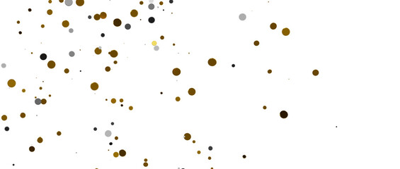 Sprinkle of Success: Spectacular 3D Illustration Showcasing Cascading gold Confetti - PNG