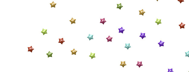 Dazzling Delight: Witness the Brilliance of a 3D Colorful Stars Downpour