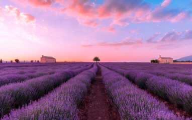 lavender field in region