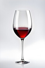 champagne red wine glass goblet on background