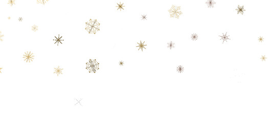 Winter Flurry: Mesmeric 3D Illustration Depicting Descending Festive Snowflakes