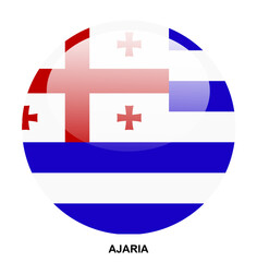 AJARIA flag button on white background