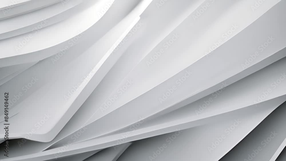 Poster abstract white paper layers generative ai