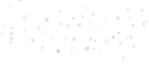Dancing Snowflakes: Enthralling 3D Illustration of Falling Christmas Snow Crystals