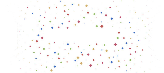  Colorful confetti on white background