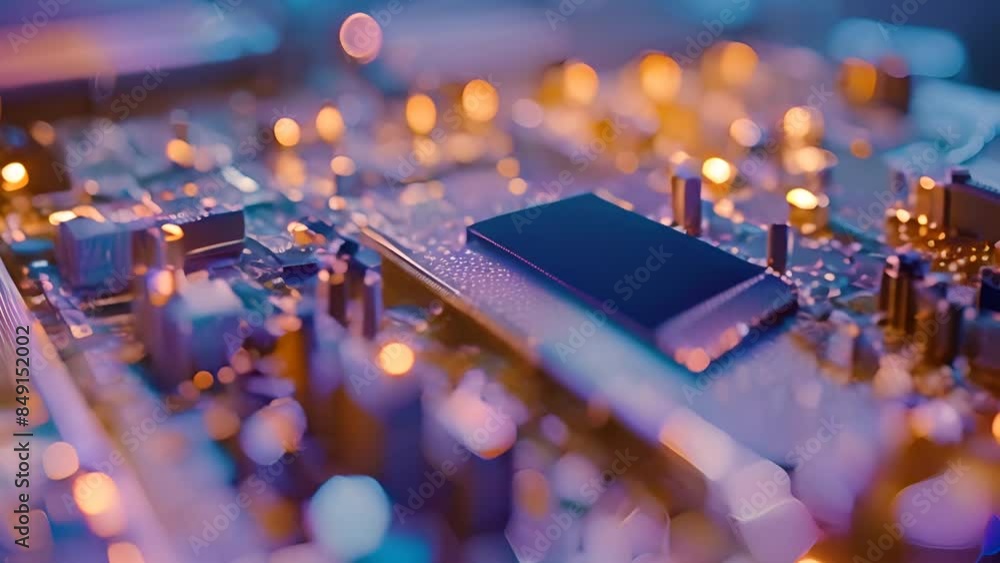 Poster circuit board with components generative ai