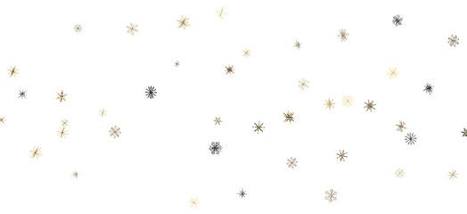 Dancing Snowflakes: Enthralling 3D Illustration of Falling Christmas Snow Crystals