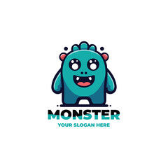 Little Monster Logo Vector Design