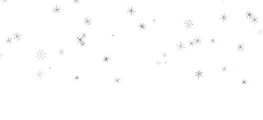 Obraz premium Dancing Snowflakes: Enthralling 3D Illustration of Falling Christmas Snow Crystals