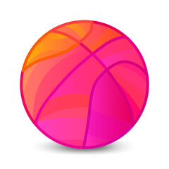 basketball ball pink