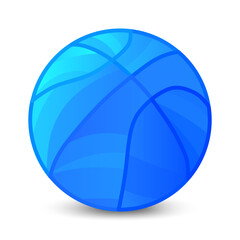 basketball ball blue