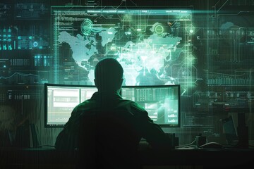 Digital workspace of an American with AI insights