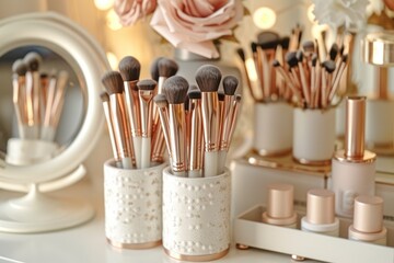 Clean Design Cream Brush Holder