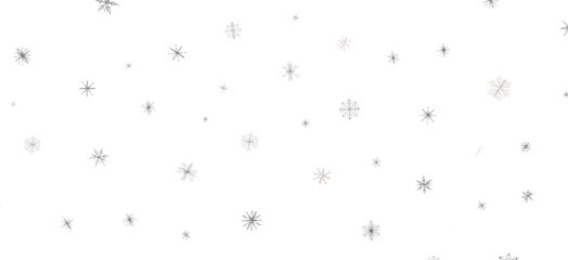 Dancing Snowflakes: Enthralling 3D Illustration of Falling Christmas Snow Crystals