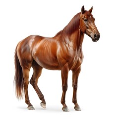 Obraz premium Majestic Brown Horse Standing Tall