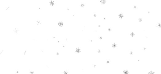 Dancing Snowflakes: Enthralling 3D Illustration of Falling Christmas Snow Crystals
