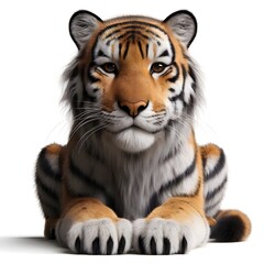 Fototapeta premium Majestic Tiger Digital Illustration