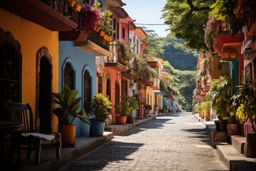 Arraial d'Ajuda enchanting village by the sea., generative IA