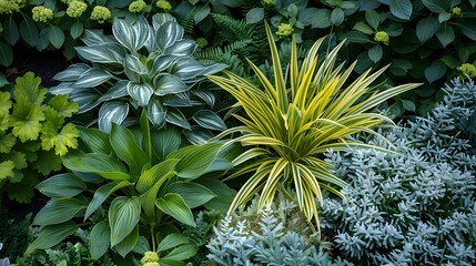 Harmonious Garden Contrasting Harsh Bullying with Soothing Herbaceous Plants
