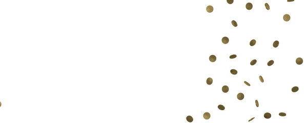 Elegant Embrace: Mesmerizing 3D Illustration Depicting Swirling Gold Confetti