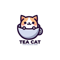 A Cup of Tea Cat Logo