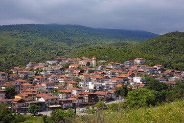 Naklejka premium View at the Local community Platamonas - Greece