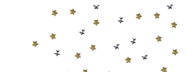 XMAS Stars - Festive christmas card. Isolated illustration white background. -