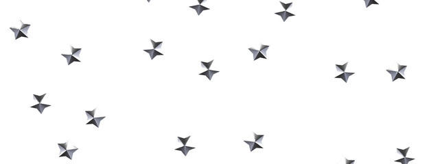 Journey to the Cosmos: Immerse Yourself in a 3D Gold Stars Rainfall