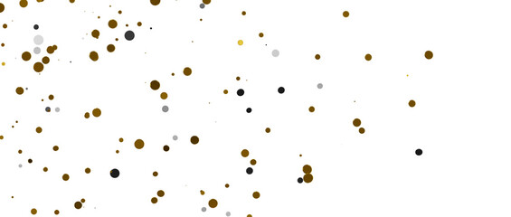 Obraz premium Sprinkle of Success: Spectacular 3D Illustration Showcasing Cascading gold Confetti - PNG