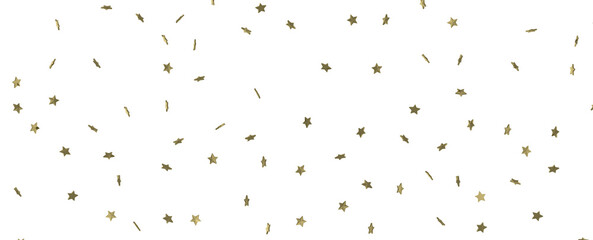 XMAS Holiday golden decoration, glitter frame isolated -