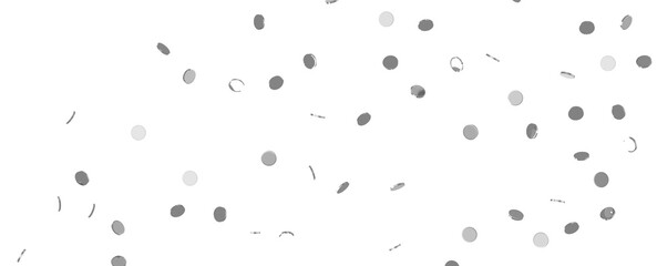 Radiant Revelry: Dynamic 3D Illustration of a Radiating silver Confetti Celebration