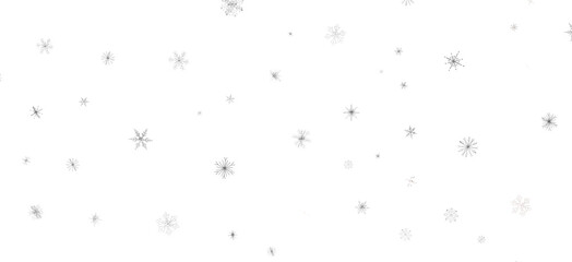 Snowflake Blizzard: Brilliant 3D Illustration Showcasing Descending Holiday Snowflakes