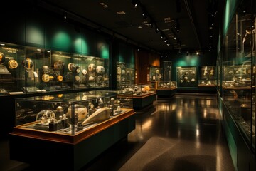 Football Museum celebration of Brazilian passion., generative IA