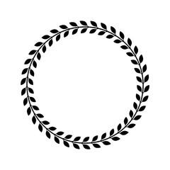 Greek circle pattern border. Vector round greek frame ornament ancient circular design background